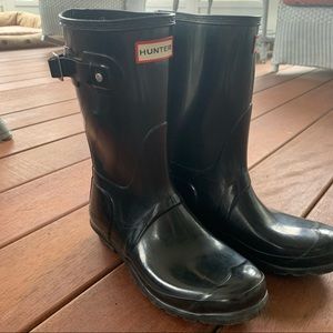 Hunter Short Gloss Rainboot size 8